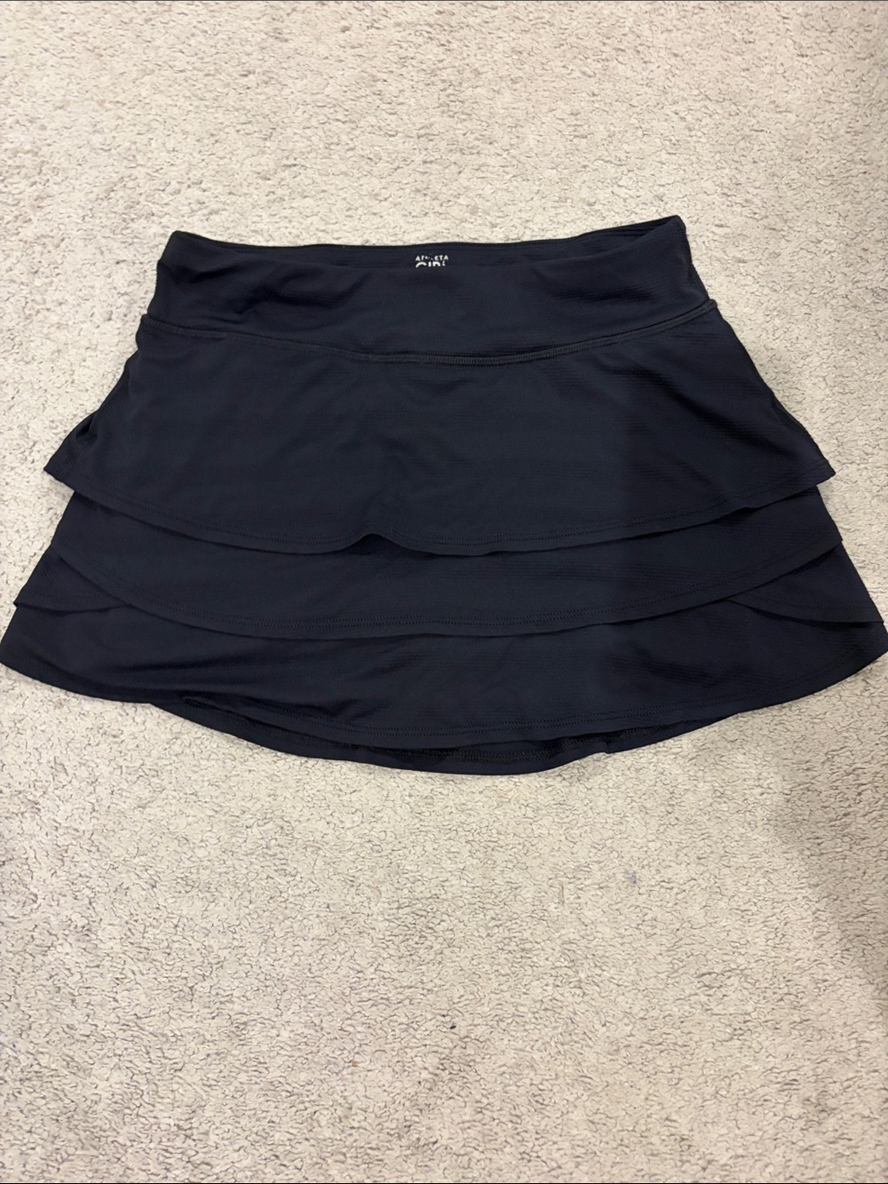 Athleta Black Layered Skater Skort